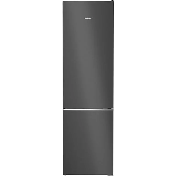 SIEMENS KG39NSBBF iQ700 Kühl-Gefrier-Kombination, 203 x 60 cm, 260 L Kühlen + 103 L Gefrieren, noFrost, hyperFresh 0 Grad, multiAirflow für gleichmäßig gekühlte Lebensmittel und Getränke, Metallrückwand - Schwarz – Bild 1