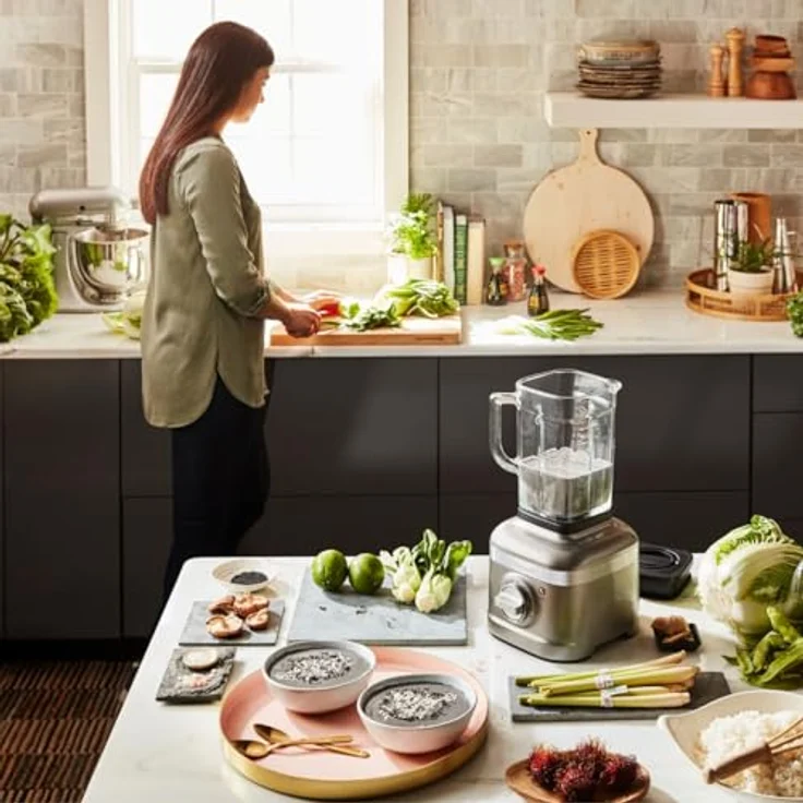 KitchenAid Artisan 5KSB4026EMS Standmixer mit IntelliSpeed, 1200W, 1,4L Glasbehälte, Medaillon Silber, Serie: 5KSB4026 – Bild 6