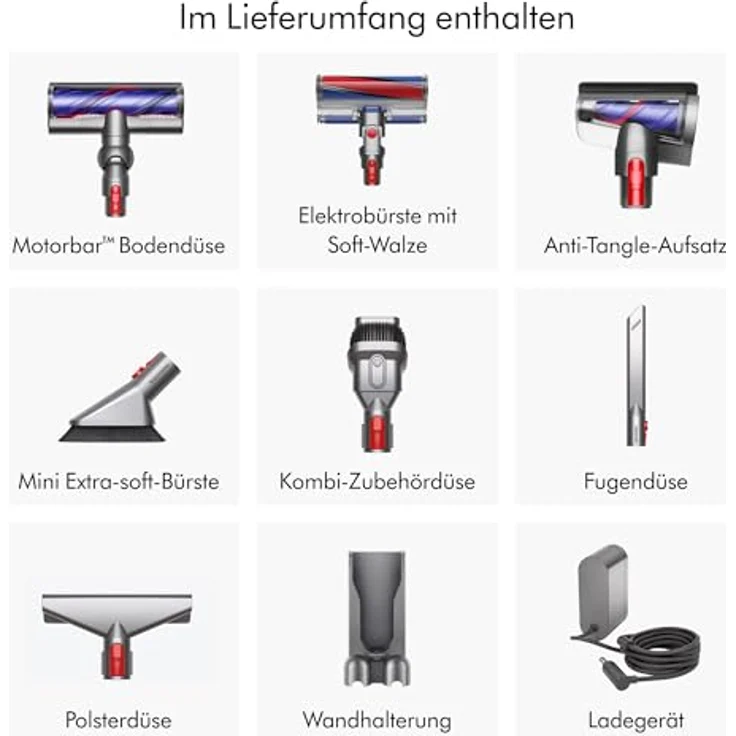 DYSON Akku-Hand-und Stielstaubsauger V8 Absolute, Beutellos, 425 W, mit bis zu 40 Minuten Laufzeit – Bild 4