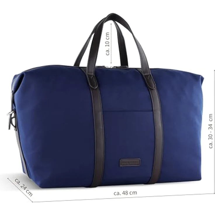 bugatti Maro Weekender Reisetasche, 48 cm, Navy, aus 100% Polyurethan, ideal für Reisen und Sport – Bild 2