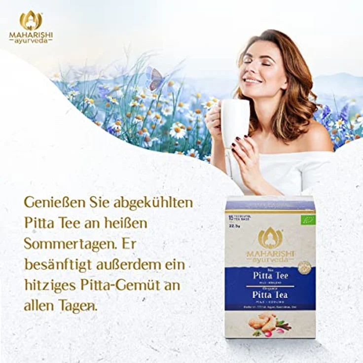 Maharishi Ayurveda Pitta Tee Bio, ayurvedischer Gewürztee im Teebeutel, 22,5 g aus kontrolliertem ökologischem Anbau – Bild 6