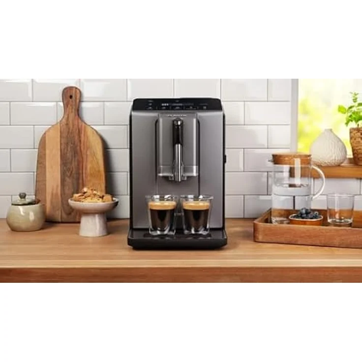 Bosch Hausgeräte VeroCafe Diamond Kaffeevollautomat, Serie 2, titanium metallic, Easy Select Display, OneTouch-Funktion, Keramikmahlwerk, Aroma Max System – Bild 9