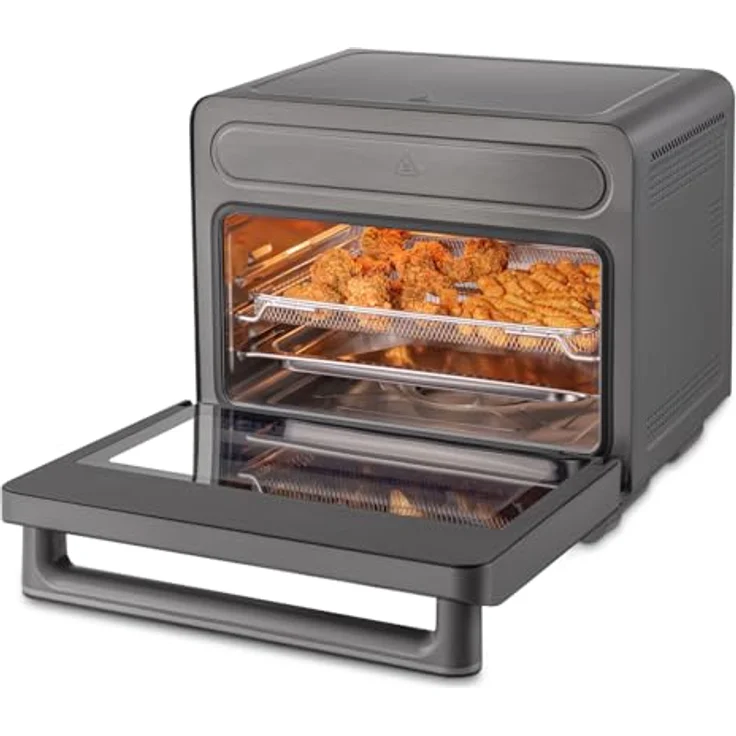 Trisa Dampföfen Air Fusion Pro, 24L Dampfbackofen mit Konvektion, 8 Programme, Edelstahl-Garraum, LED-Display, elektrischer Tischdampfbackofen – Bild 2