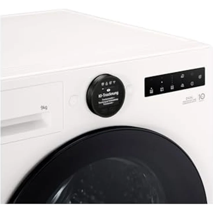 LG RT80B2 Kondenstrockner, 8 kg, Dual Inverter Wärmepumpe, Sensor Dry, LED-Touchdisplay, Edelstahltrommel, 8 Programme, Weiß [Energieklasse D] – Bild 4
