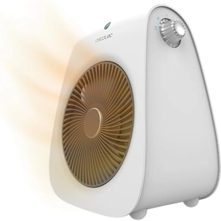 Cecotec ReadyWarm 2000 Max Force White, Heizgerät mit 2000 W, 2 Leistungsstufen, 3 Betriebsmodi (kalt/heiß/sehr heiß), geräuschlos, Überhitzungsschutz, leicht – Bild 1
