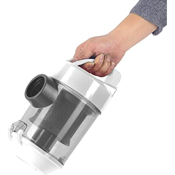 Silva Homeline BS-C 9002, Cyclone-Bodenstaubsauger, weiß/grau, 800 W, 2 liters – Bild 4