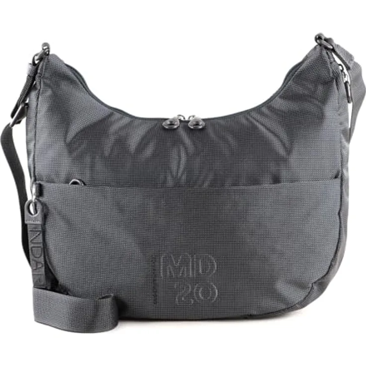 Mandarina Duck MD20 Hobo QMT27, Beuteltasche mit geräumigem Hauptfach, Grau