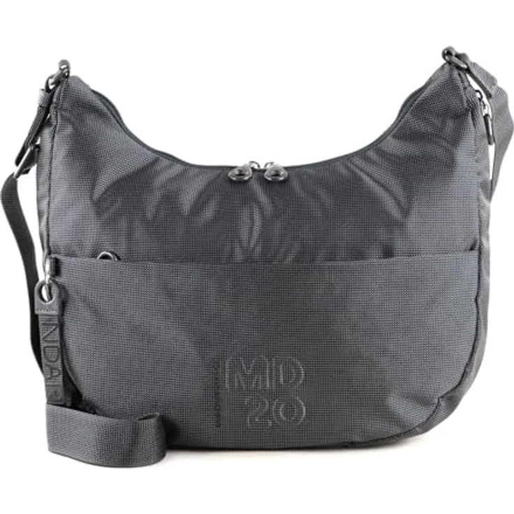 Mandarina Duck MD20 Hobo QMT27, Beuteltasche mit geräumigem Hauptfach, Grau – Bild 1