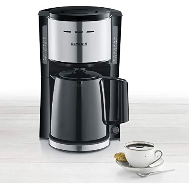 Severin KA 9251 Filterkaffeemaschine mit Thermokanne - schwarz-Edelstahl #4008146033551 – Bild 3