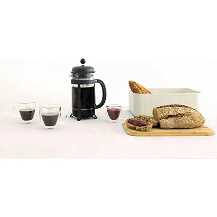 Bodum Java, French Press Kaffee- und Teebereiter mit bruchsicherer SAN-Kunststoff-Karaffe, 100 ml, Schwarz – Bild 5