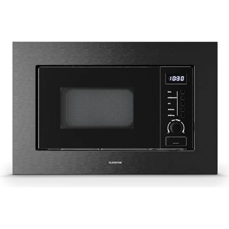 Klarstein Verosteel Einbau-Mikrowelle, 20 l, 700 W Mikrowelle, 800 W Grill, LED Touch, Schwarz – Bild 1