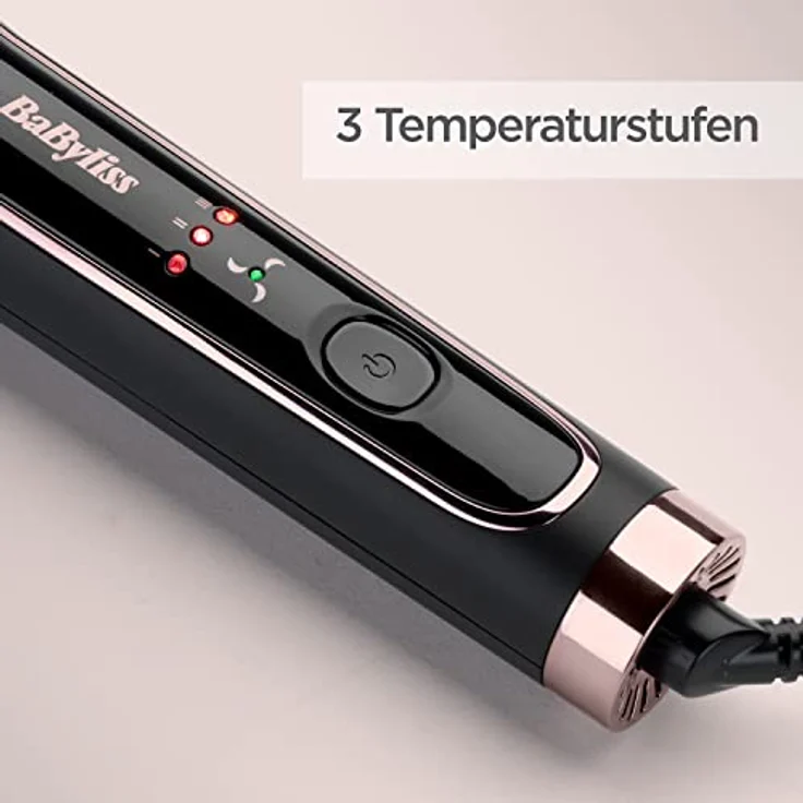 BaByliss Curl Luxe Styler C112E Quartz-Keramik, 36 mm für große Engelslocken, schwarz-roségold – Bild 4
