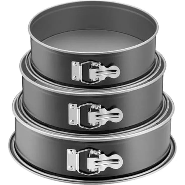 ORIGINAL KAISER Inspiration Springform Set, 3-teilig, 24, 26 & 28 cm, antihaftbeschichtet, auslaufsicher, Edelstahlverschluss, Made in Germany