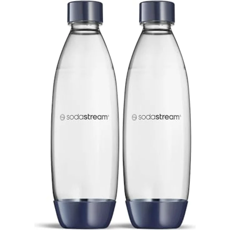 SodaStream PET Bottle DuoPack Fuse, Spülmaschinenfester Doppelpack, 2 x 1L, Deep Blue – Bild 1