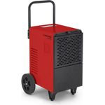 Trotec Luftentfeuchter TTK 166 ECO (max. 52 Liter/24h) für Raumgrößen bis 90 m² / 230 m³ | Hygrostatgesteuerter Automatikbetrieb | Entfeuchtung | Bautrockner | Luftentfeuchtung, weiß