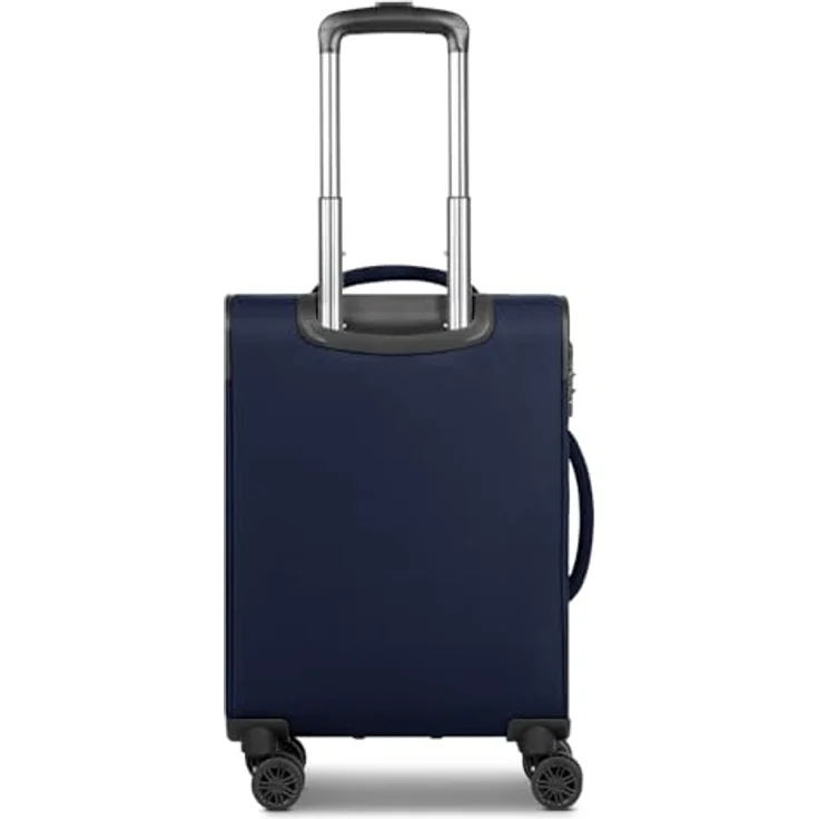 BUGATTI Valencia Soft Kabinen-Koffer, kleiner Cabin-Trolley 36.5 x 19.5 x 55cm, erweiterbar, Doppelrollen, hochwertiges Polyester, 35 Liter Volumen, für Damen und Herren – Bild 2