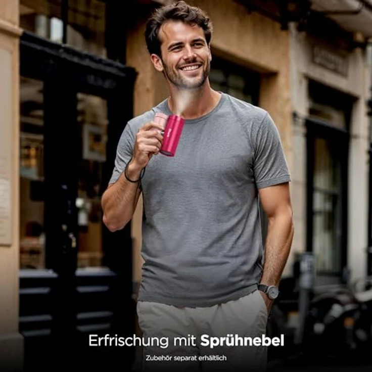 Shark ChillPill 3-in-1 Ventilator mit HydroGo Sprühnebel, InstaChill Kühlplatte & 7,5 m/s Luftstrom – Tragbar für Indoor & Outdoor – Pink – Bild 5