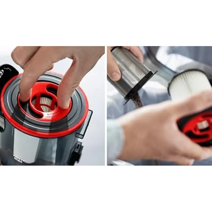 Bosch BCS711PET Besenstaubsauger Silber One Size / EU Plug 220V - Handstaubsauger mit beutelloser Reinigung und 40 min Akkulaufzeit – Bild 9