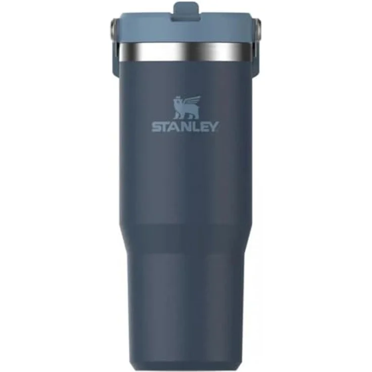 STANLEY Ice Flow Go Trinkhalmbecher, 870 ml Fassungsvermögen, Marineblau - Doppelwandige Vakuumisolierung, Auslaufsicher, Integrierter Griff – Bild 4