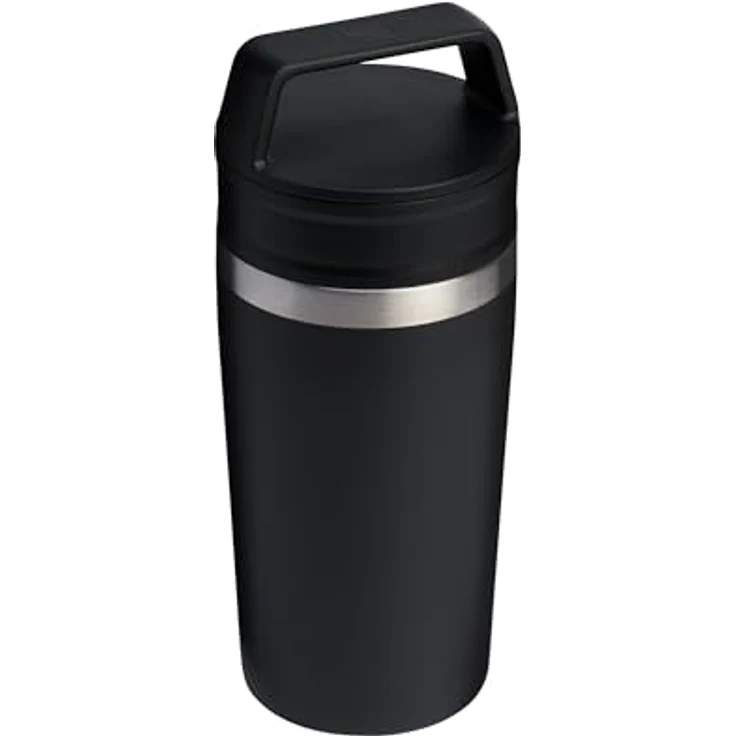 Stanley 1913 The Cafe?-To-Go Travel Mug, Trinkflasche in schwarz mit praktischem Deckel und isolierter Edelstahlkonstruktion – Bild 8