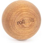 Rollholz Massagekugel Eiche, Handmade in Germany, FSC zertifiziert, Ø 7 cm