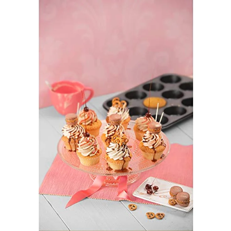 Kaiser Inspiration Muffinform, für 12 Muffins, 38 x 27 cm, Standardgröße antihaftbeschichtet kurze Backzeit für süße und herzhafte Rezepte – Bild 2