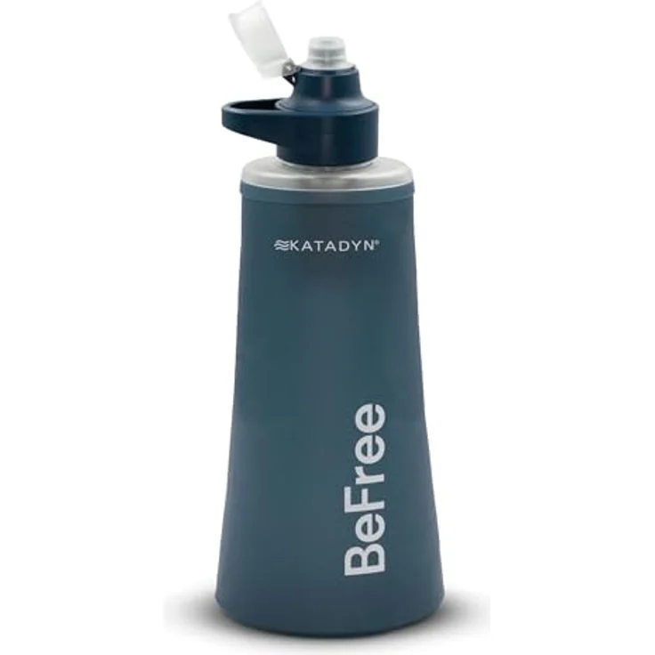 Katadyn BeFree Filter AC, Wasserfilter-Trinkflasche mit integriertem Filter, 1 L, leicht und handlich, transparent – Bild 1