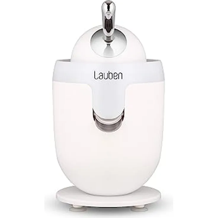 Lauben Electric Citrus Juicer 110WT Elektrische Zitruspresse mit Anti-Drip-Funktion, Leiser Betrieb, Filter für Fruchtfleisch, Automatisches Einschalten - Silber