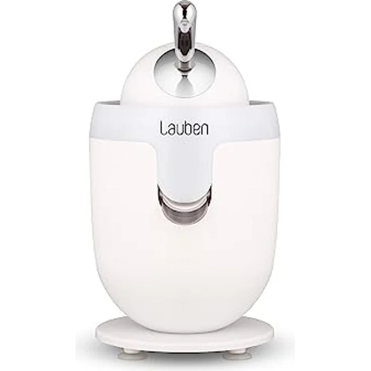 Lauben Electric Citrus Juicer 110WT Elektrische Zitruspresse mit Anti-Drip-Funktion, Leiser Betrieb, Filter für Fruchtfleisch, Automatisches Einschalten - Silber – Bild 1