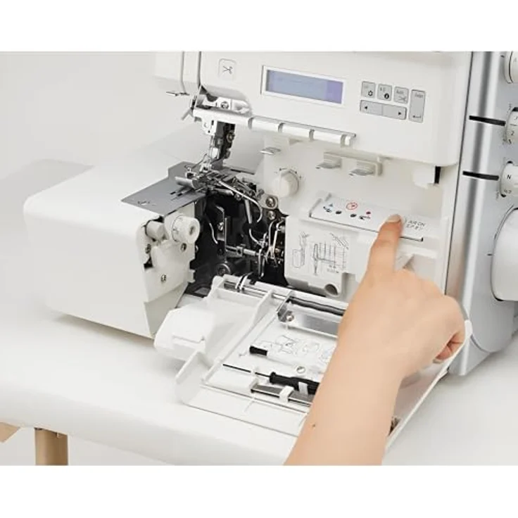 Juki MO-3500 Sumato, Overlock-Nähmaschine mit automatischer Fadenspannung und Fadenschneider – Bild 5