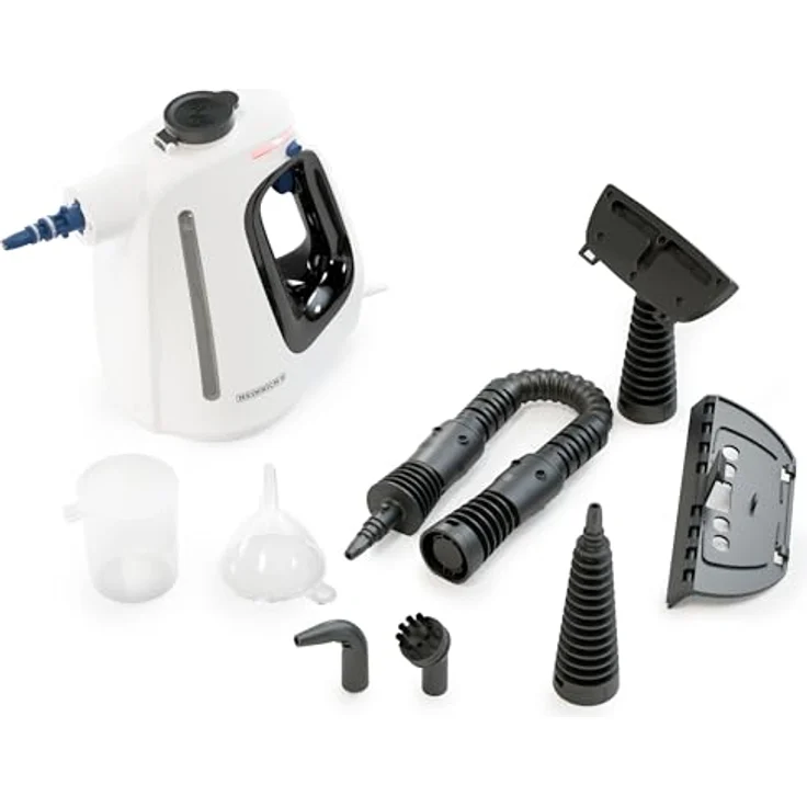 HEINRICHS Handdampfreiniger, Dampfreiniger mit 1350W, 550ml Wassertank, 3,0 Bar Dampfdruck, 30 Sek. Aufheizzeit, 5m Kabel, für Küche, Bad, Auto, Polster, Fenster – Bild 1