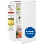 Exquisit Vollraumkühlschrank KS585-V-091E weiss | 75 L Nutzinhalt | LED-Beleuchtung | Glasablagen | Ohne Gefrierfach