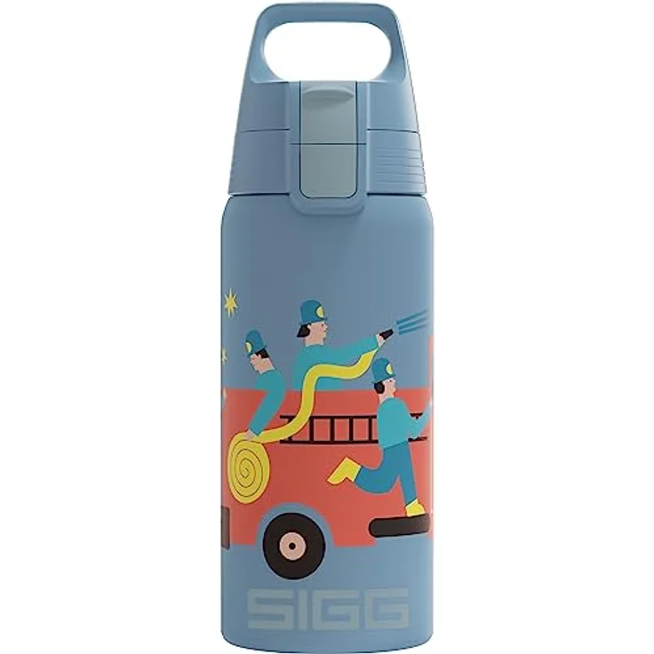 SIGG - Isolierte Trinkflasche Kinder - Shield Therm Kids - Für kohlensäurehaltige Getränke geeignet - Auslaufsicher - Spülmaschinenfest - BPA-frei - 90% recycelter Edelstahl - 0,5L - Preisvergleich – Bild 1