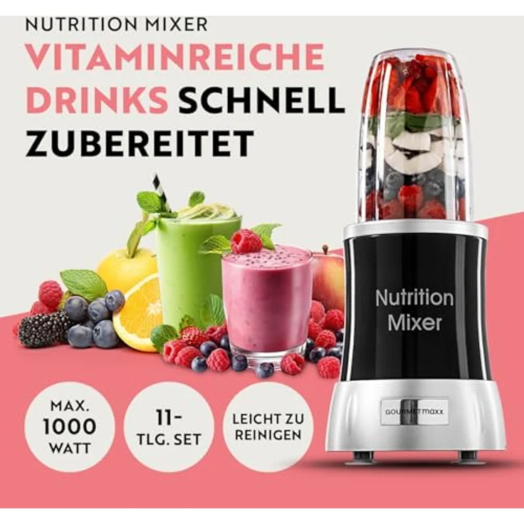 GOURMETmaxx Nutrition Mixer Deluxe 11 TLG – Bild 4
