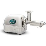 Angel 7500 Entsafter, Stainless Steel, 30 % mehr Saft, Automatische Absaugkraft