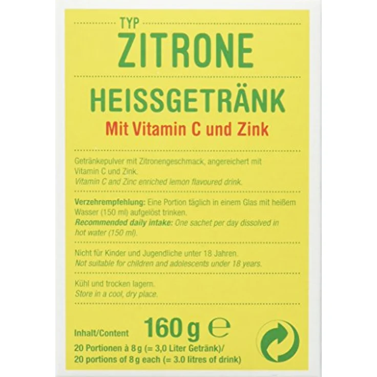 Krüger Heißgetränk Zitrone, fruchtiger Tee mit Vitamin C und Zink, 500g – Bild 2