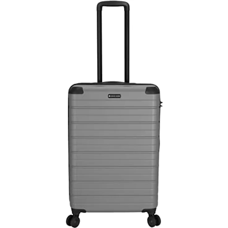 Kenorada Reisetrolley Redwood 4R | Hartschalen Koffer mit Vier Rollen | Trolley mit Zahlenschloss | praktische Innenaufteilung | arretierbares Doppelgestänge (Anthra, M - mittlerer Koffer 67 cm) - Preisvergleich