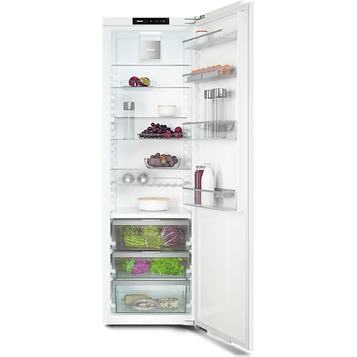 MIELE K 7747 D Einbau-Kühlschrank, 294 l, PerfectFresh Pro, DynaCool, 1770 mm hoch, Weiß