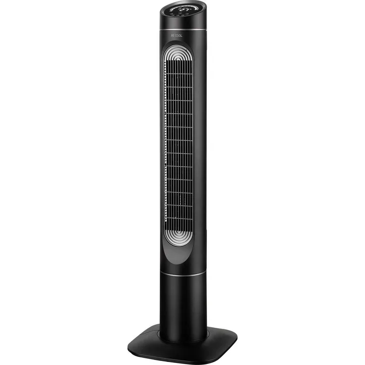 Be Cool Turmventilator, 85W mit LED-Display, schwenkbar, Timerfunktion und Negativ-Ionen-Reinigung