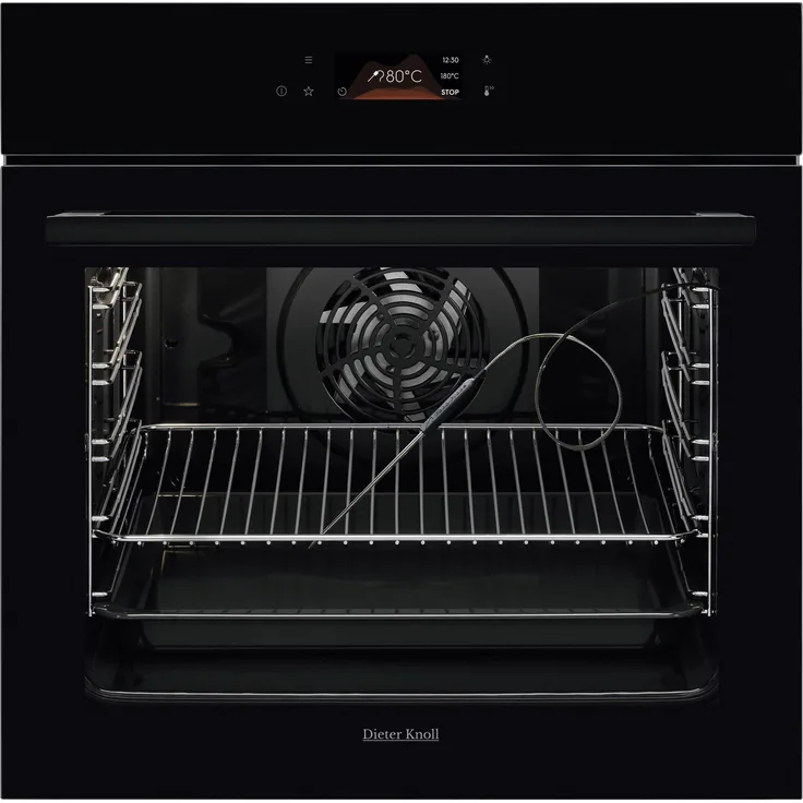 MömaX Einbaubackofen DKP39906BK, Schwarz, 17 Beheizungsarten, Pyrolyse, TFT-Display, B/H/T: ca. 59,4/59,4/56,9cm
