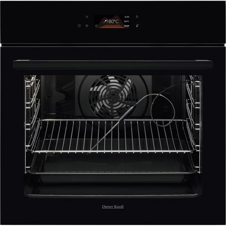 MömaX Einbaubackofen DKP39906BK, Schwarz, 17 Beheizungsarten, Pyrolyse, TFT-Display, B/H/T: ca. 59,4/59,4/56,9cm