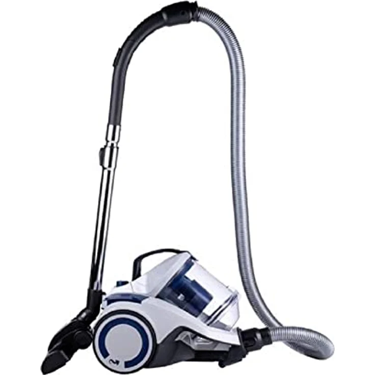 Dirt Devil Staubsauger ohne Beutel - DD2504 - 700W - HEPA 12 Filter - 9M Reichweite - mit Combibrush, Versenkter Bürste und Parkettbürste - 4.9KG - Staubsammelbox 2.7L - Weiß – Bild 1