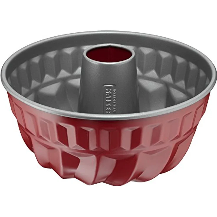 Kaiser Classic Plus Backformen-Backset, 3-teilig, mit Springform (Flachboden), Bund-- Gugelhupfform, Königskuchenform, antihaftbeschcihtet, Auslaufschutz, rot – Bild 5