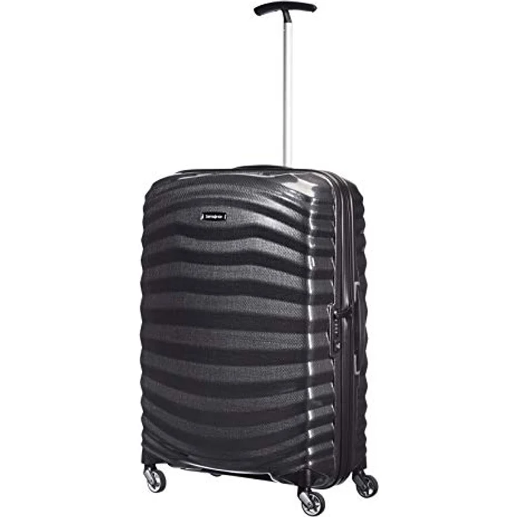Samsonite Lite-Shock - Spinner M Koffer, 69 cm, 73 L, 4 Rollen , Schwarz (Black) – Bild 4