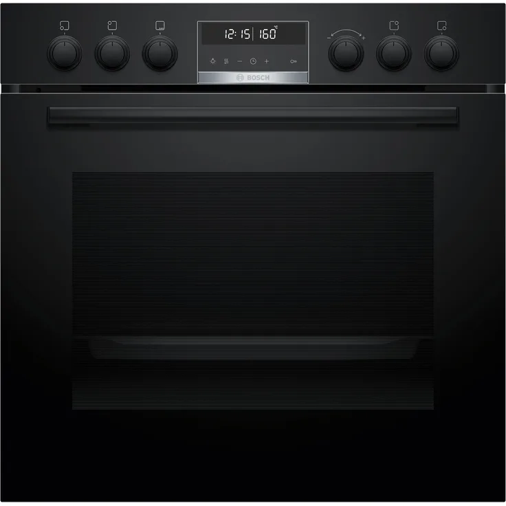 Bosch HEB578BB3 Einbau-Herd, 60 x 60 cm, Schwarz, Pyrolytische Selbstreinigung