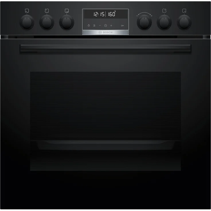 Bosch HEB578BB3 Einbau-Herd, 60 x 60 cm, Schwarz, Pyrolytische Selbstreinigung