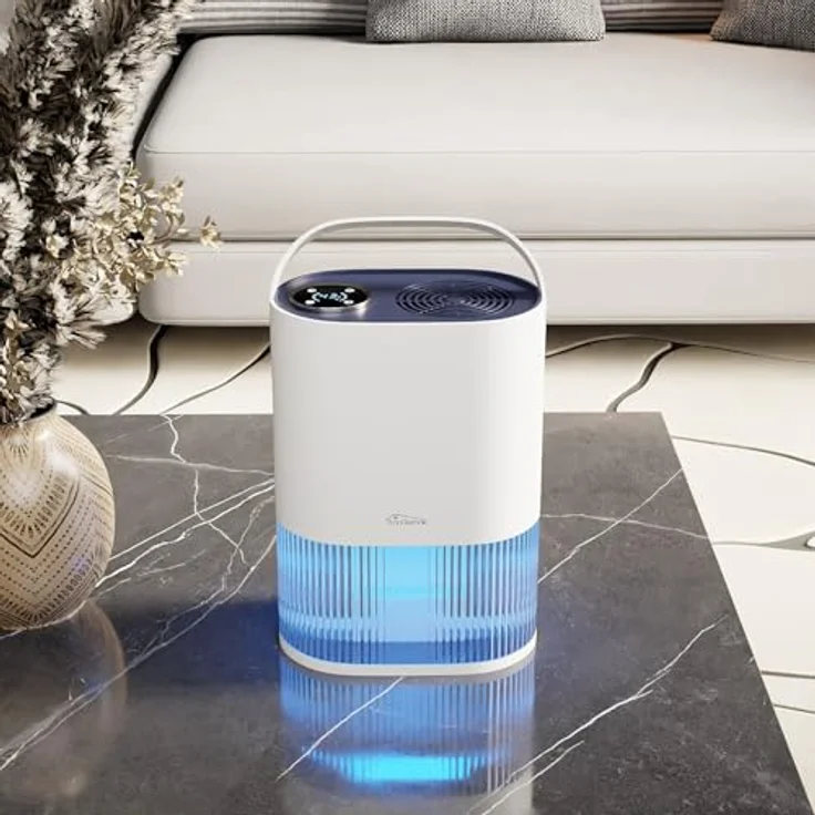 TroniTechnik Luftentfeuchter EF01, 600 ml/24h, leise, 2L Tank, LED Schlafmodus, für Räume bis 20 m² – Bild 7