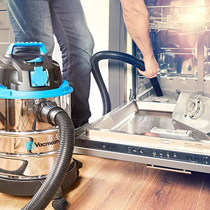Vacmaster VQ1220SC, Nass-Trockensauger mit Blasfunktion, 1250W, 20L Edelstahl, für Innen- und Außenbereich – Bild 5
