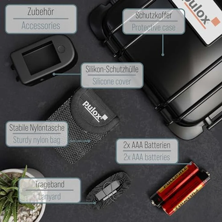 PULOX Pulsoximeter PO-200A mit Alarm, 6 verschiedene Anzeigemodi, schwarz – Bild 6
