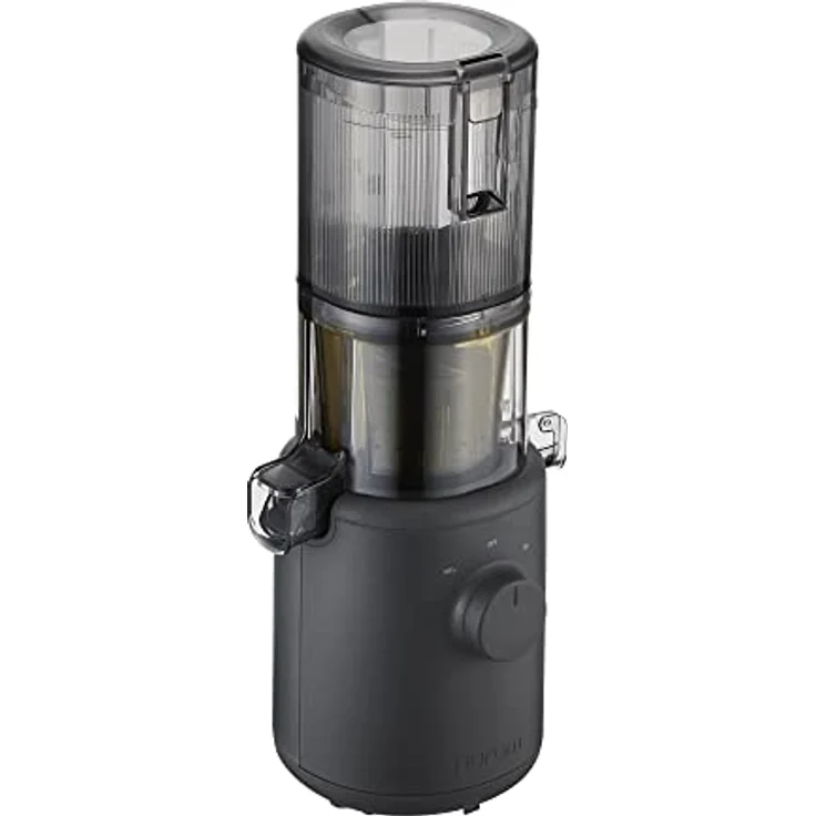 HUROM | Slow Juicer | Entsafter Gemüse und Obst | H310A | Elektrische Kaltpresse | Ruhiger Motor | Leicht zu Reinigen | 220ml | 100 Watt | BPA Frei |Schlankes Design | Kohlfarbe – Bild 5